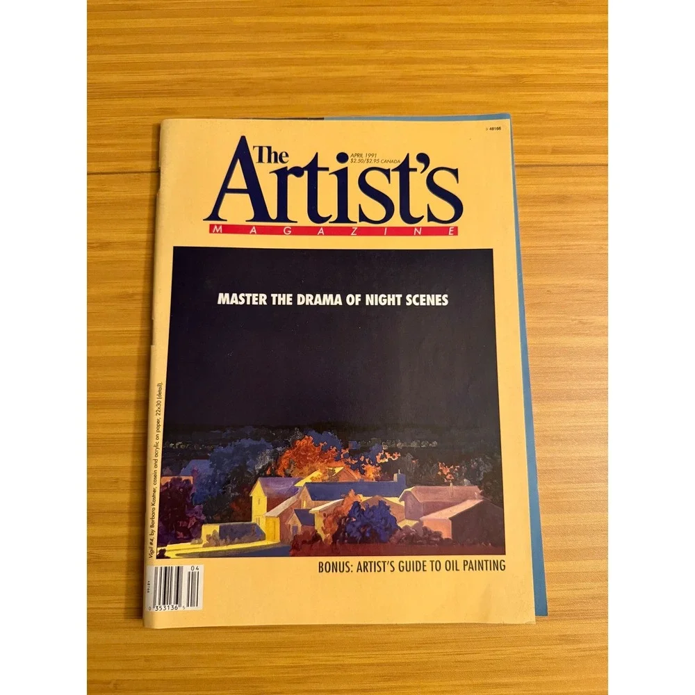The Artists Magazine April 1991 Master‎ Night Scenes Oil Painting Guide